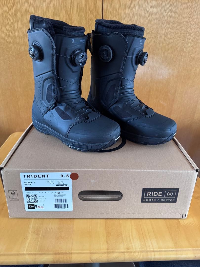 25-26 今季3BOA RIDE TRIDENT 9.5 スノーボードブーツ