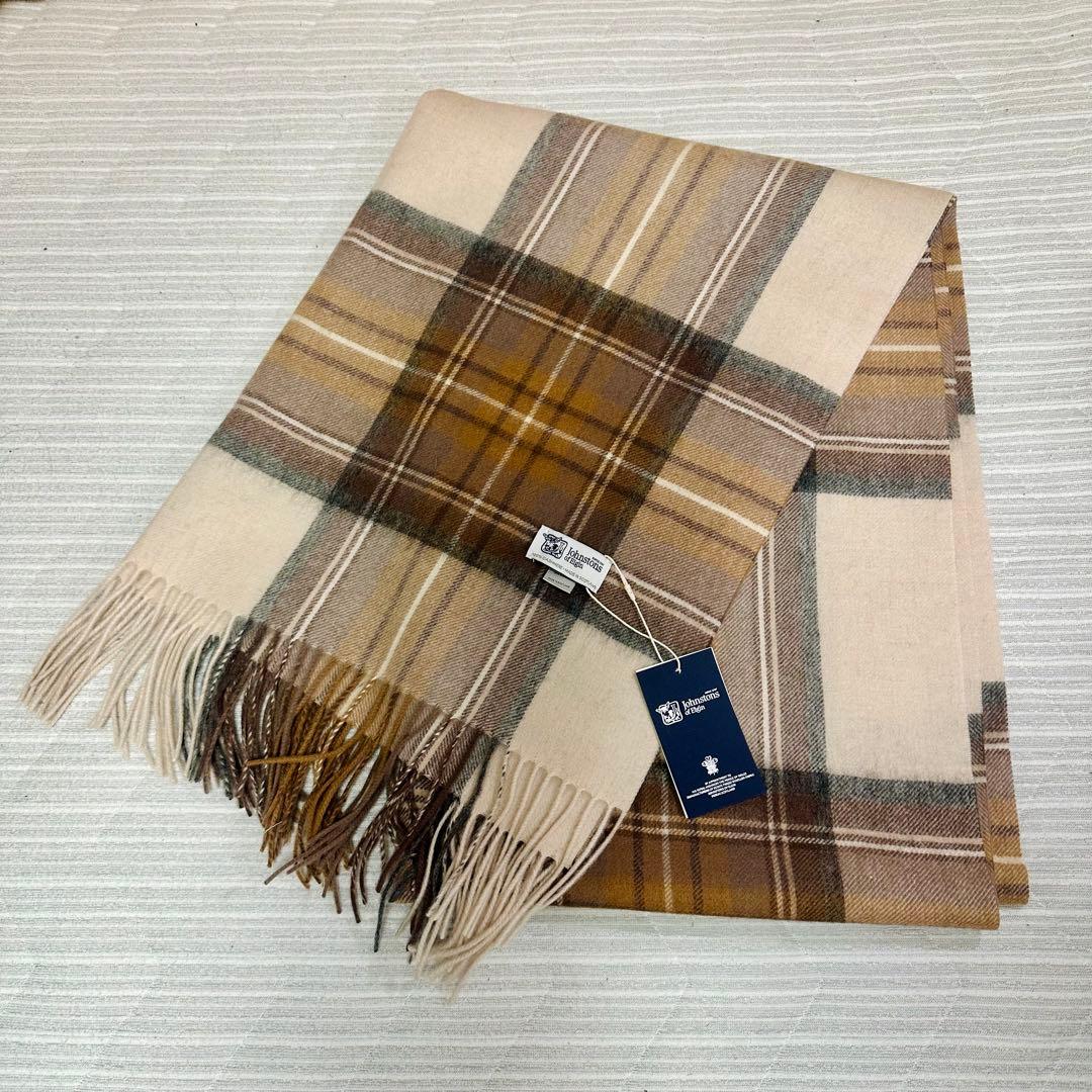 ジョンストンズ 大判ストール スコットランド【即発】