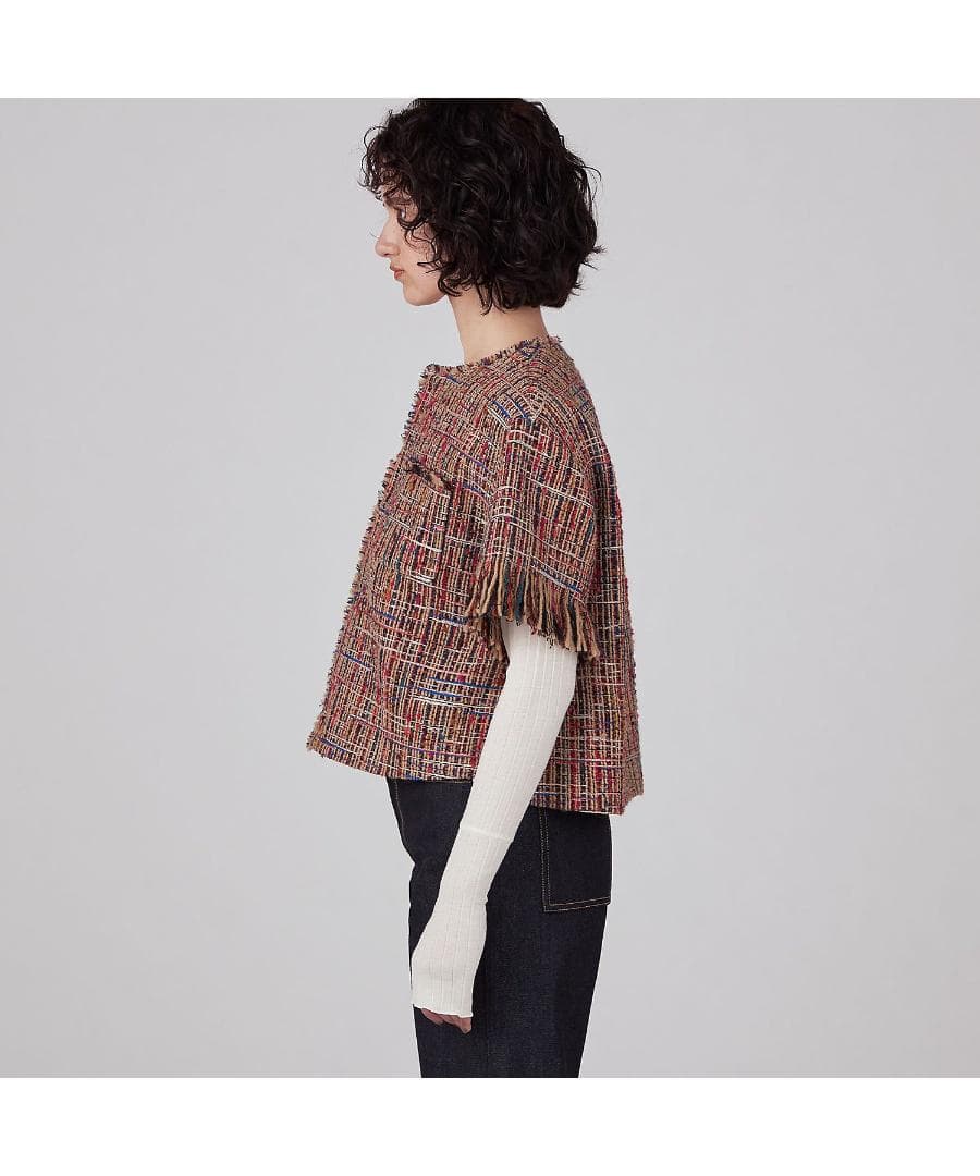 いわちゃん様ご予約品　　MACPHEE☆マルチツイード ラウンドカラージャケット