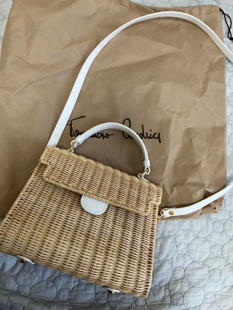 美品　TOMMASO CANDRIA トマソカンドリア カゴバッグ