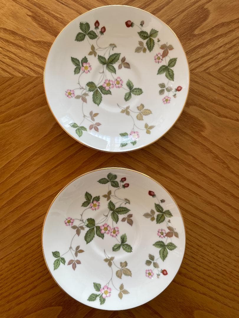 お値下げ【新品 シール付】ウェッジウッド　ワイルドストロベリー　 2客