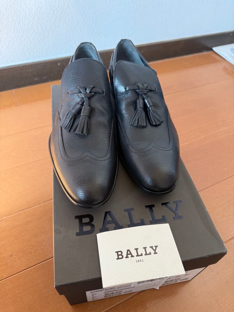 BALLY ブラック ローファー タッセル　サイズ5.5