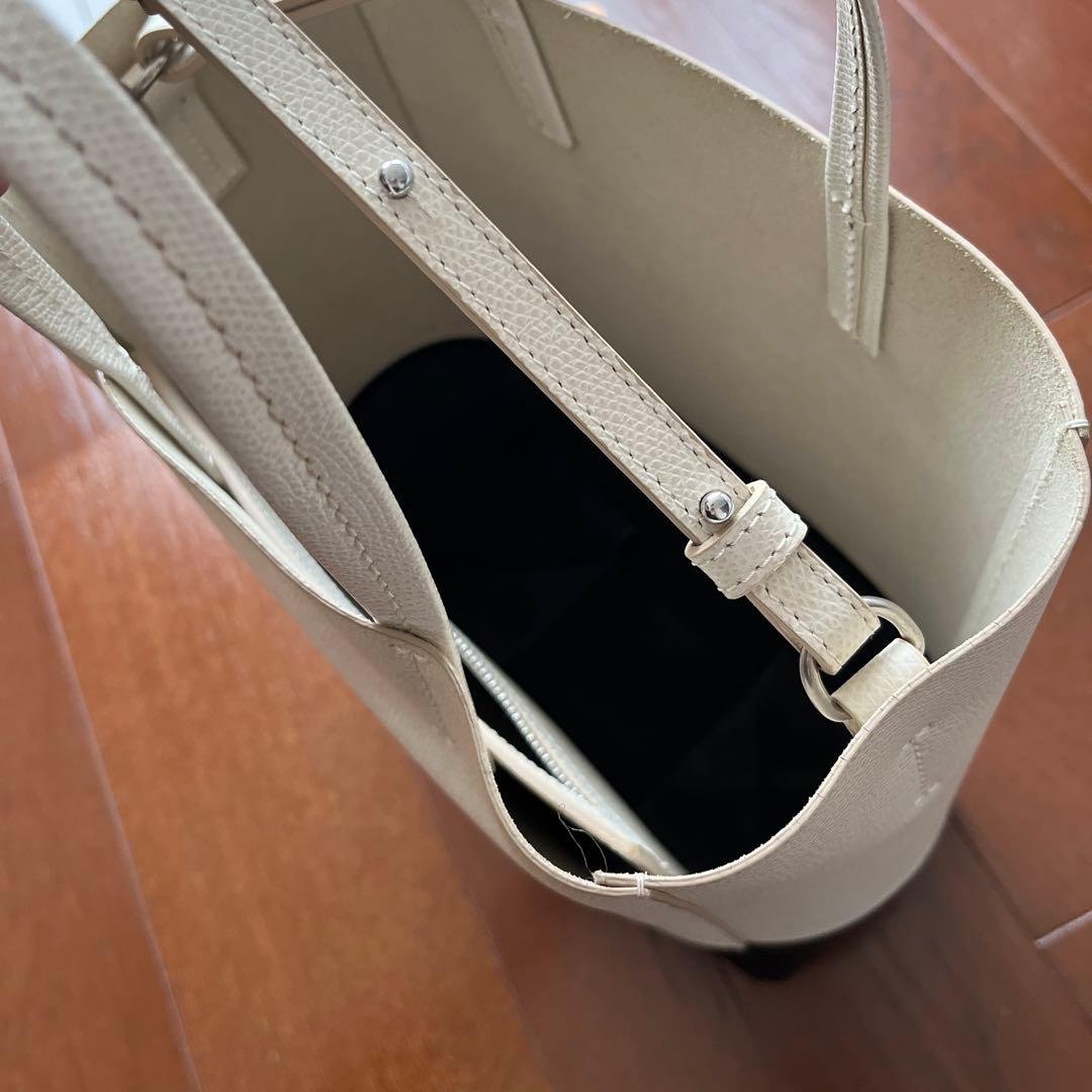 CELINE カバ スモール ホワイト×ブラック