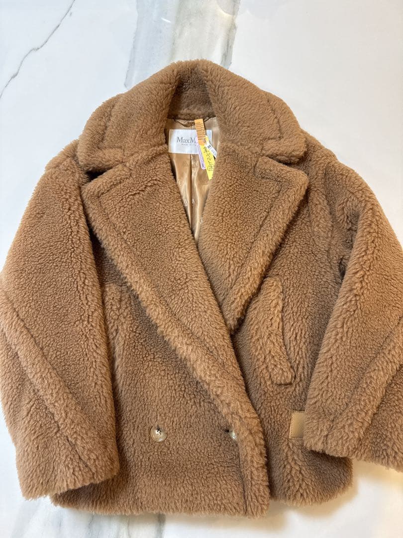 【美品 】マックスマーラ　テディジャケット　キャメル