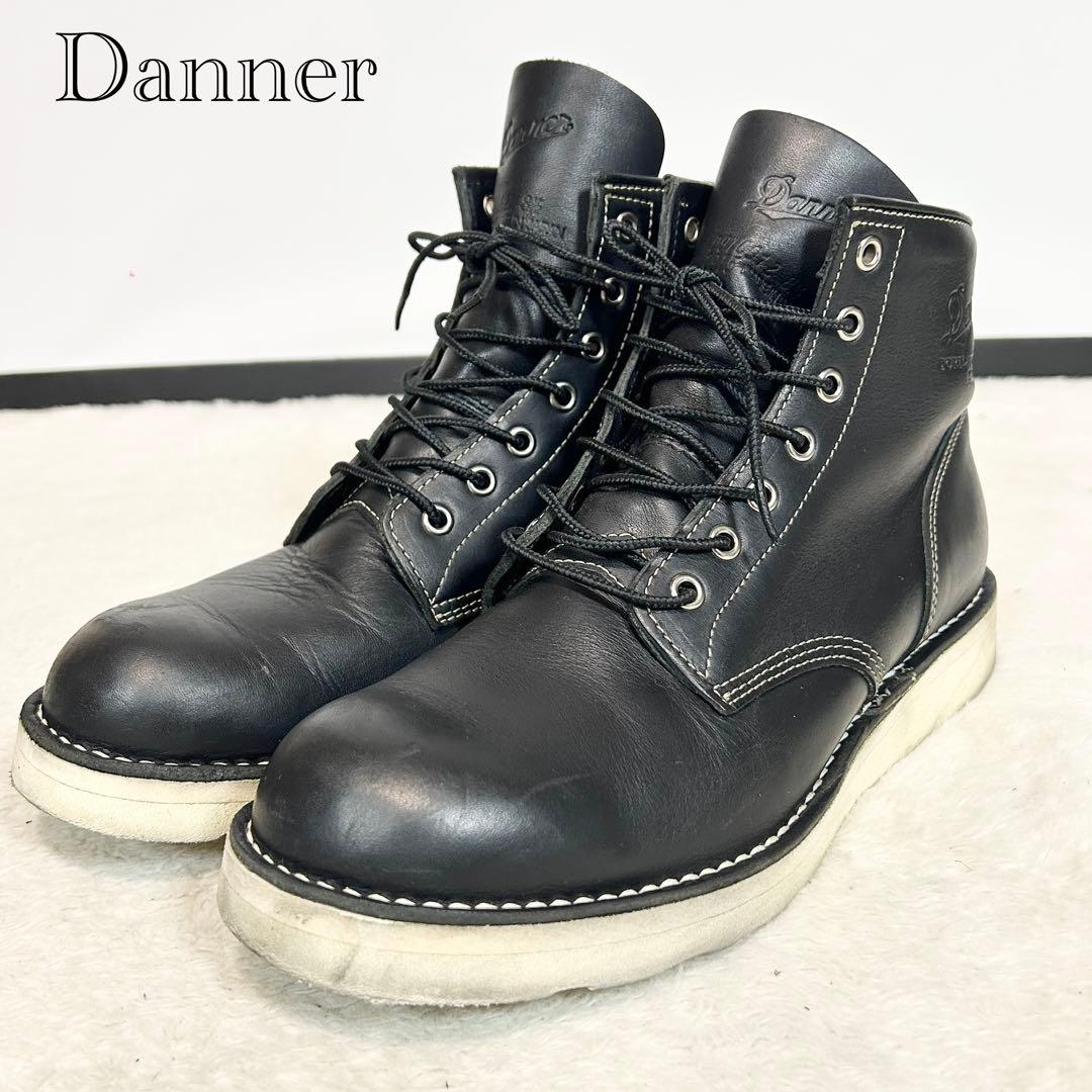 美品❗️Danner レースアップ ワークブーツ ブラック 日本製　27.5cm