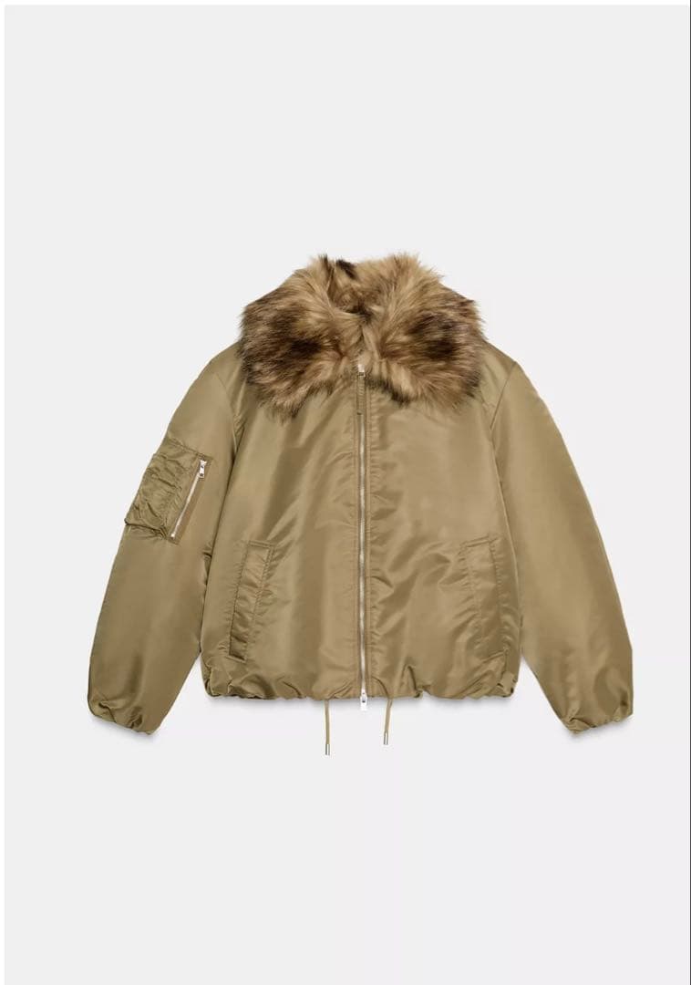 ZARA 完売品　新品未使用ファー付きジャケット
