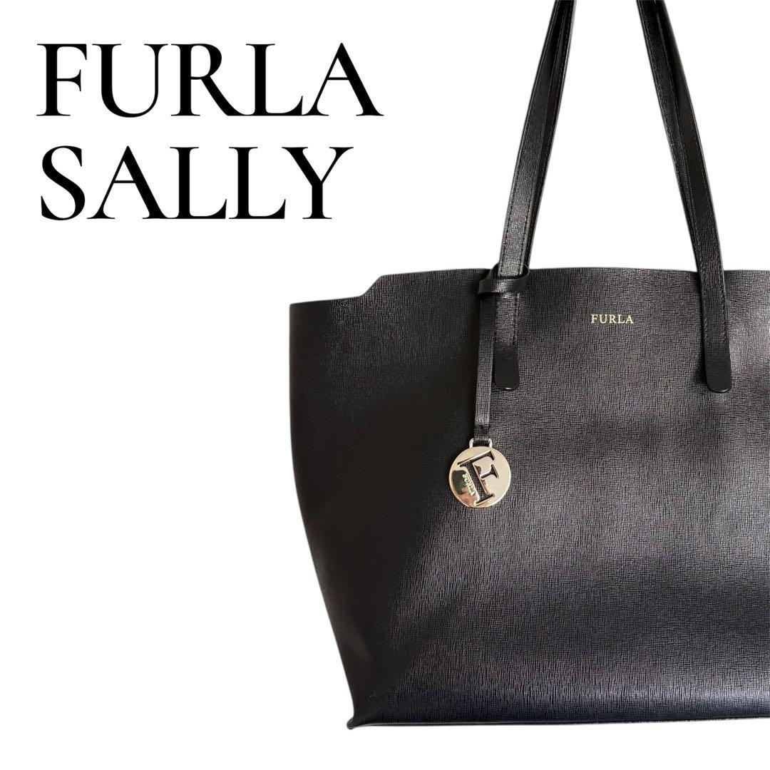 ◎美品◎ FURLA SALLY フルラ サリー ブラックトートバッグ