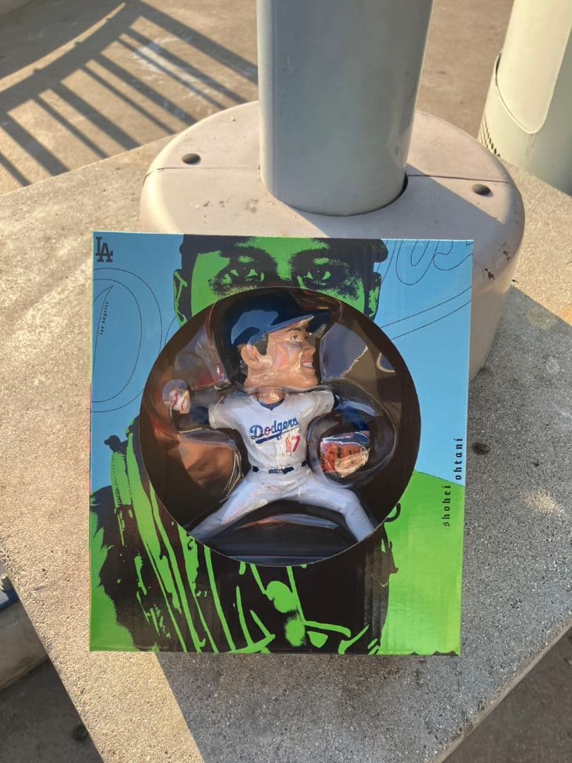 ②大谷翔平　ボブルヘッド　ピッチャー9/10配布品　ドジャース