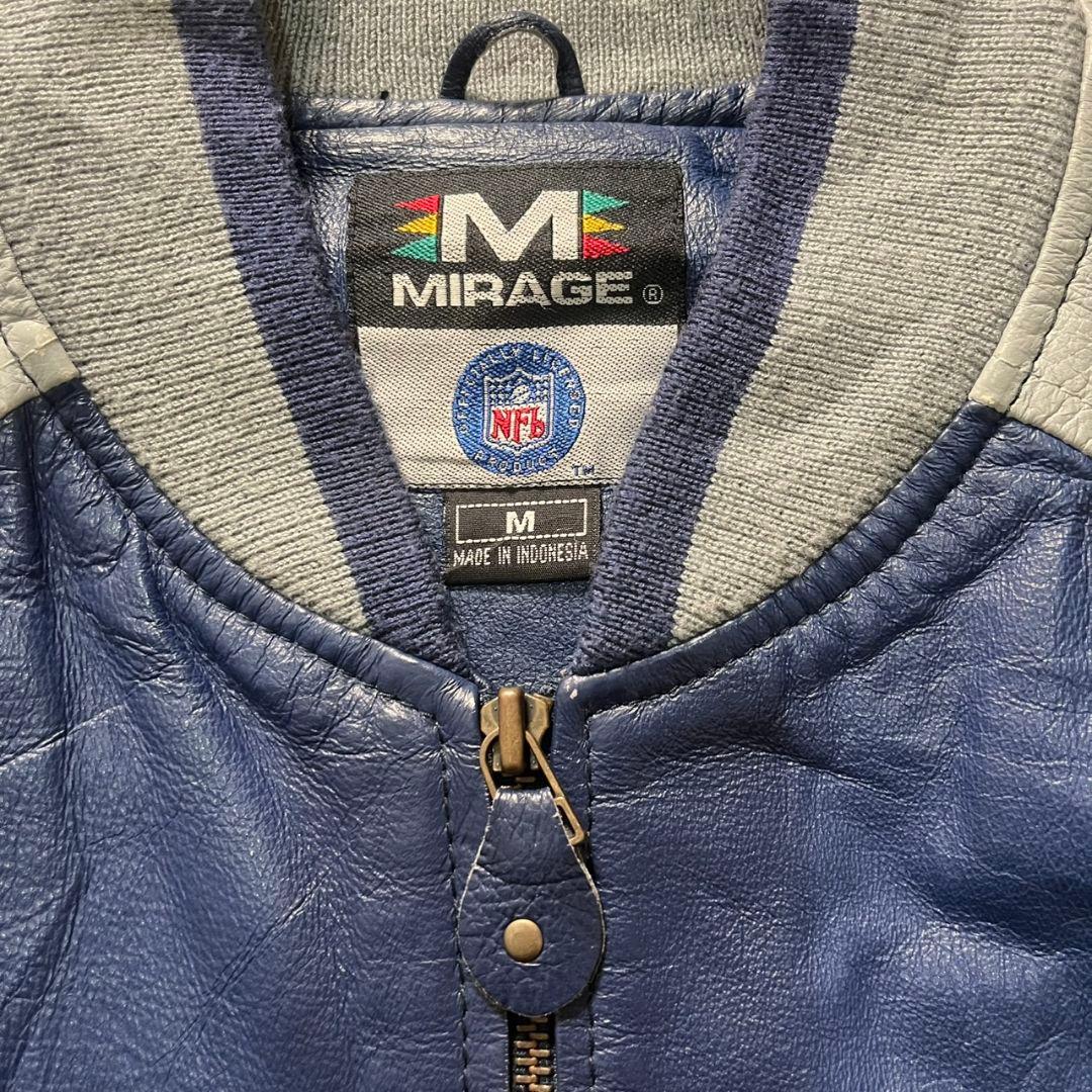 90s NFL COWBOYS ダラスカウボーイズ オールレザースタジャン 本革