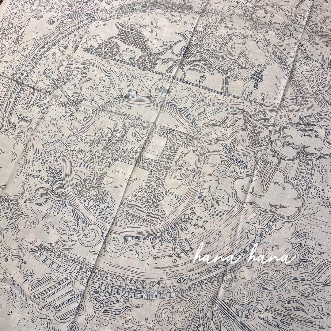 大判 リバーシブル ウール カシミヤ シルク ストール ショール 両面 ベージュ