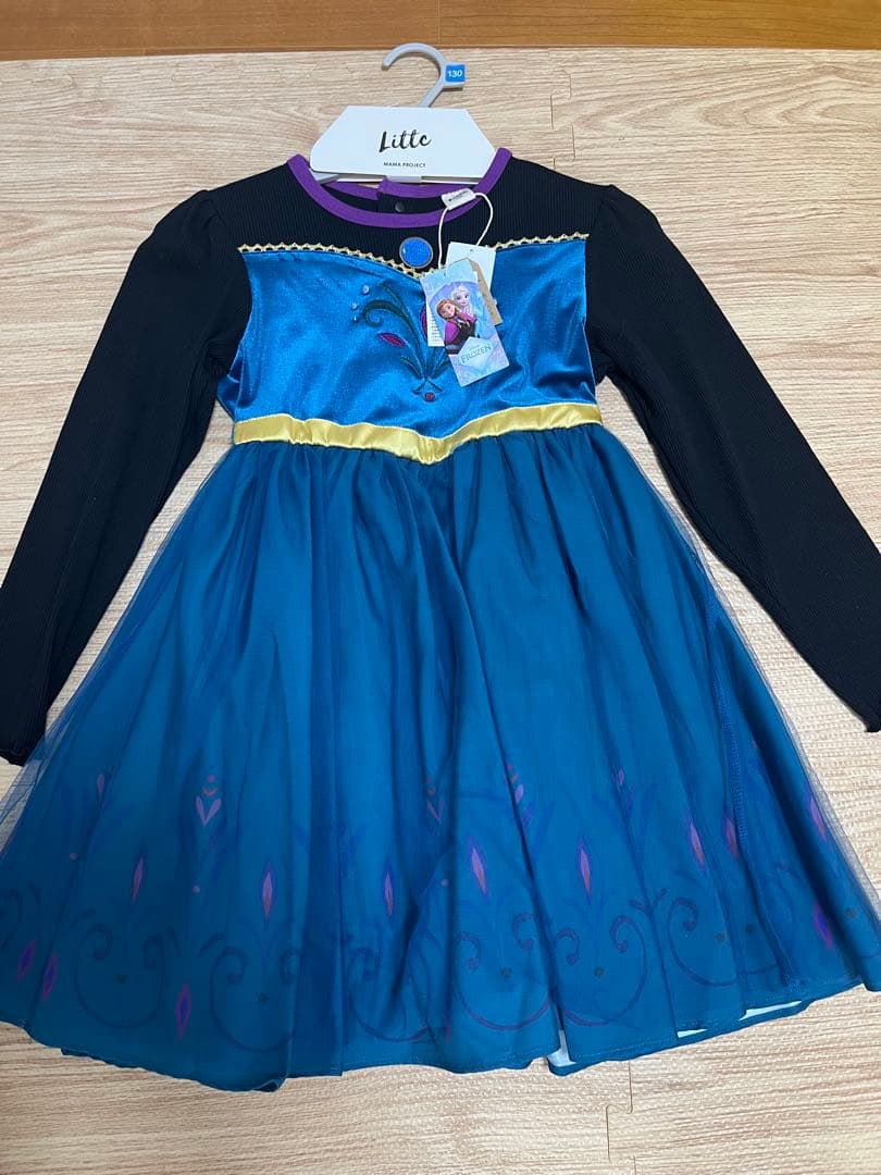 ゆみ［新品］リトシー　エルサ　ワンピース　ドレス　ケープセット