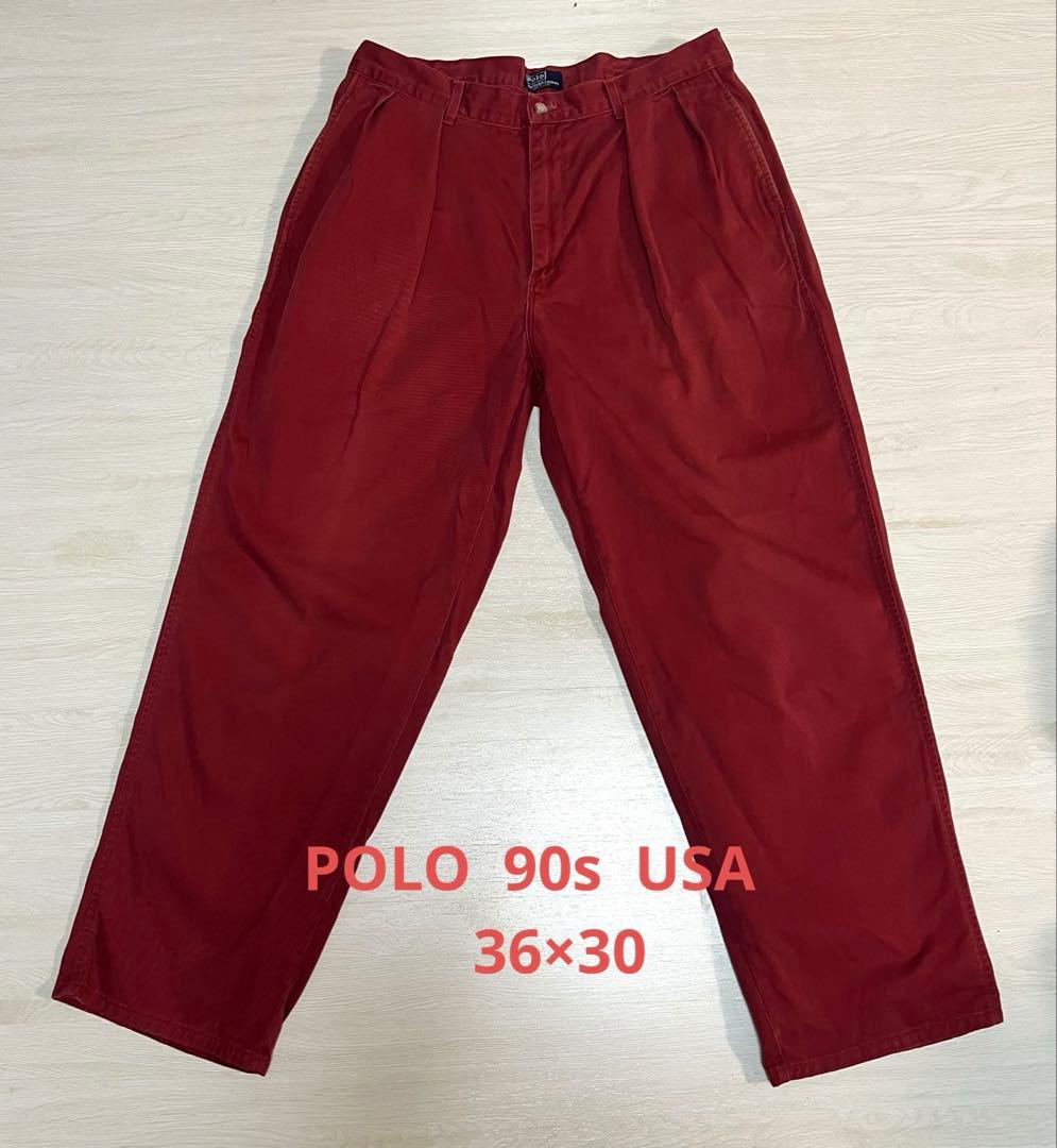 S*U様 80s 90s ラルフローレン ツータックチノ ポロチノ USA製　3
