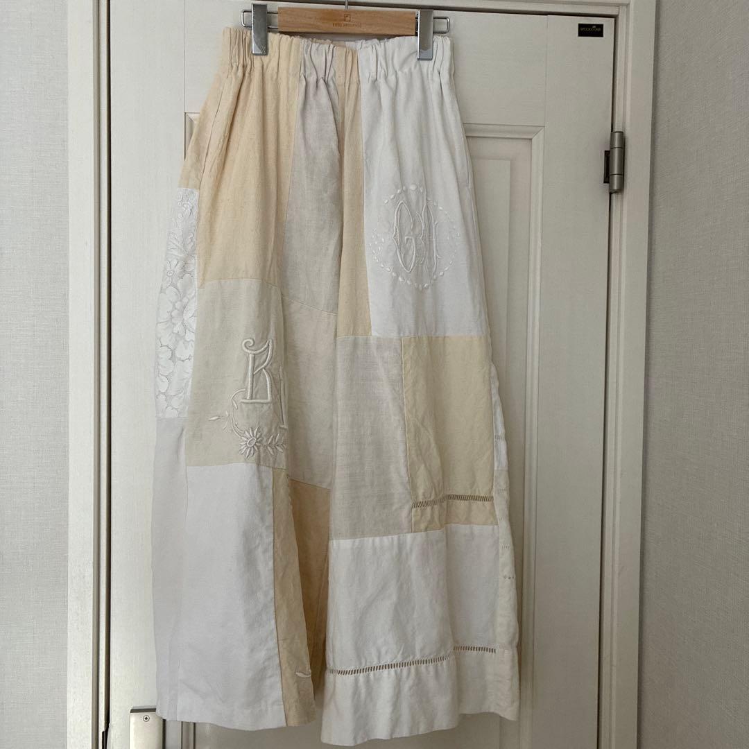 パッチワーク刺繍パンツ