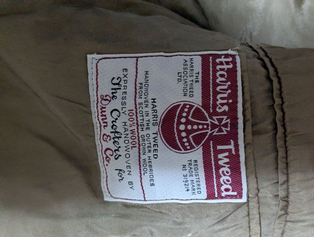 Dunn＆co　ハリスツイード　テーラードジャケット　　70's　60's