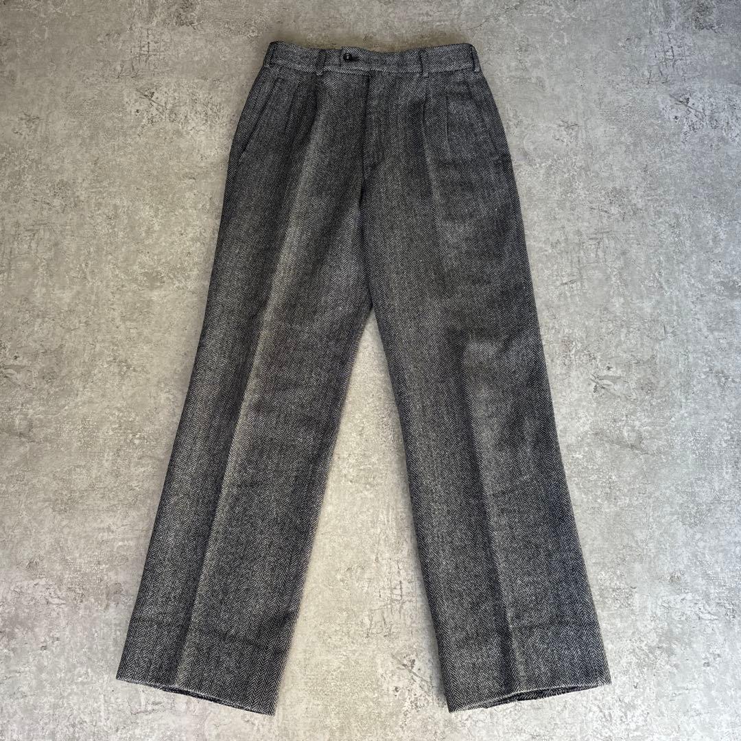 80's デカオム コムデギャルソンオム【M】ウール ツイード ヘリンボーン