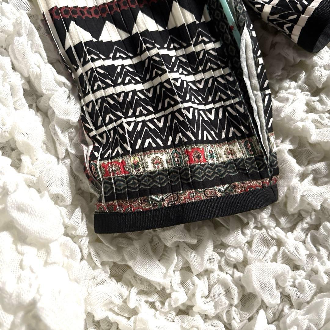 【極美品】 ETRO シルク ペイズリー 46 ノーカラージャケット プリーツ
