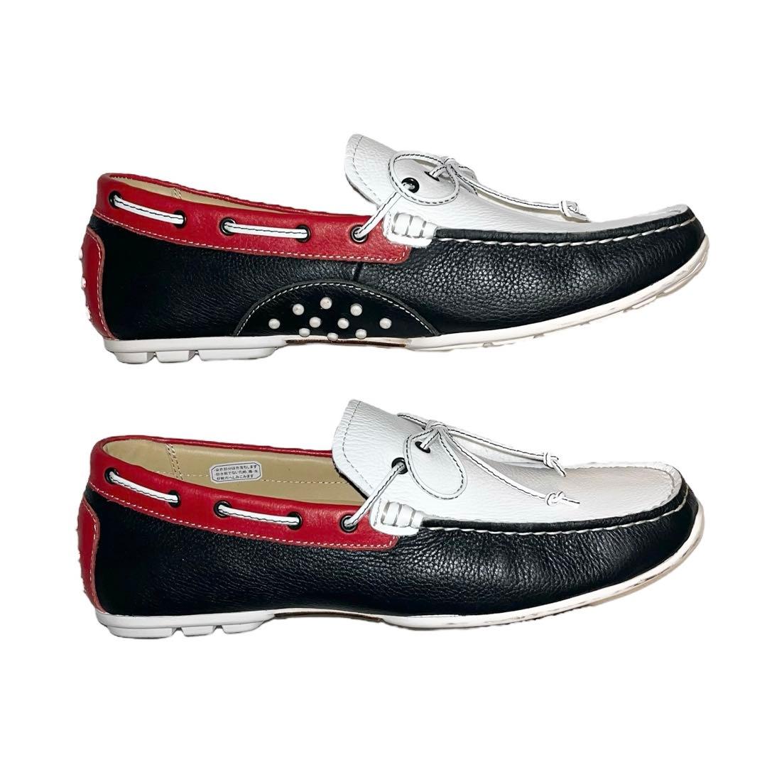 【ほぼ新品】◾️REGAL リーガル◾️デッキシューズ◾️954R◾️本革◾️トリコロール