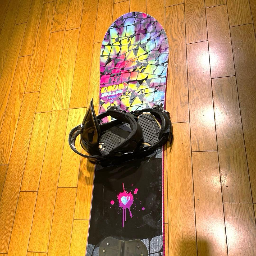 いち 　RIDEライドSPLASH142cm 2点セット　初中級向け