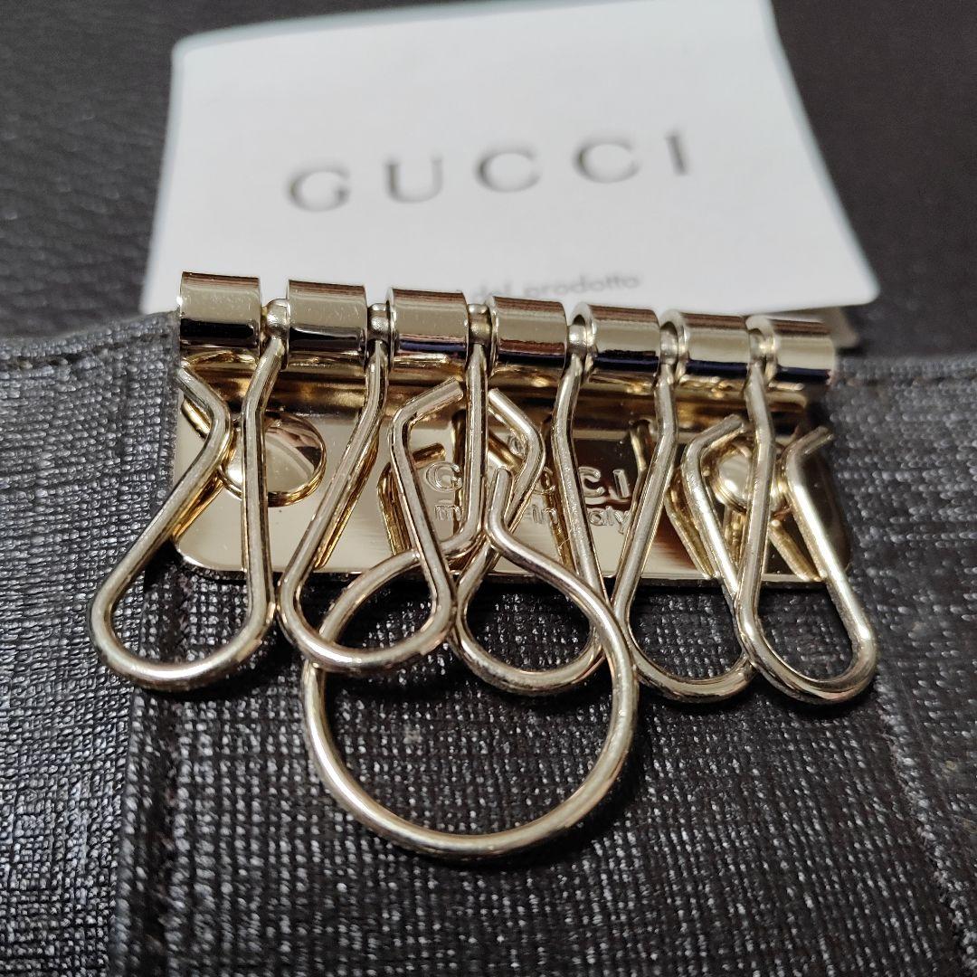 《未使用》Gucci　グッチ　チャーム　GGパターン　モノグラム　キーケース