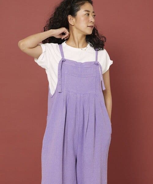 freada フリーダ　フレアサロペット　パープル