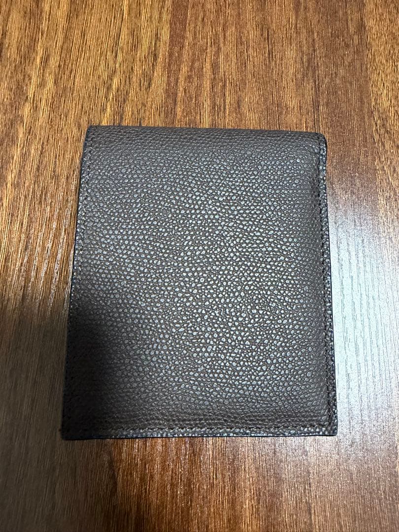 最終値下げValextra 二つ折り財布 小銭入れ付き ブラウン