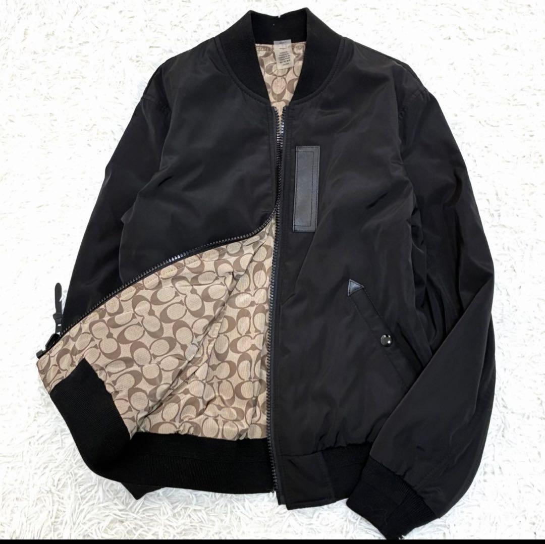 COACH ブラック MA-1 ボンバージャケット 新春値下げ