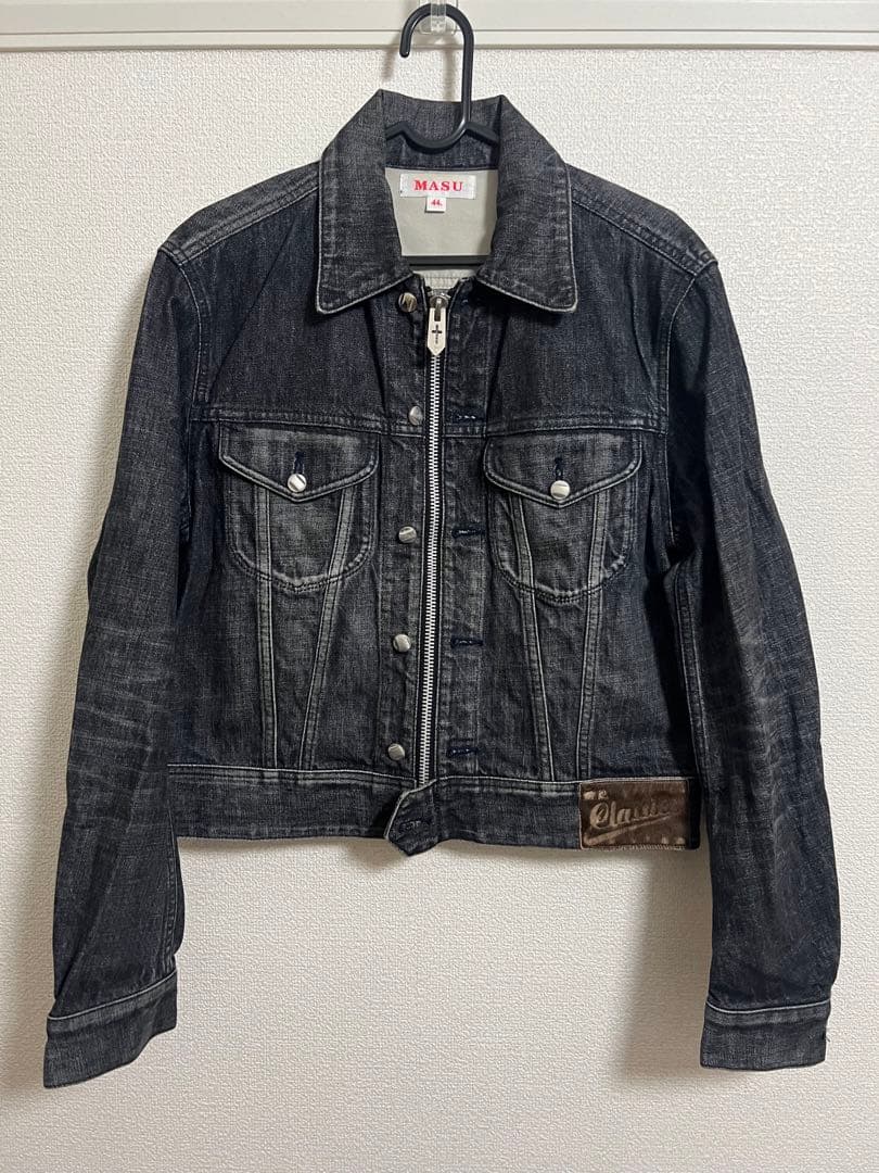 ジャケット・アウター MASU FADED DENIM TRUCKERJACKET(BLACK)