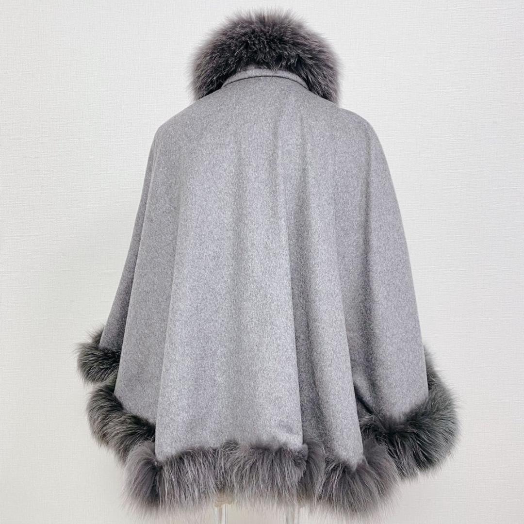 美品 SAGA FURS サガファーズ カシミア100 フォックス ラビット