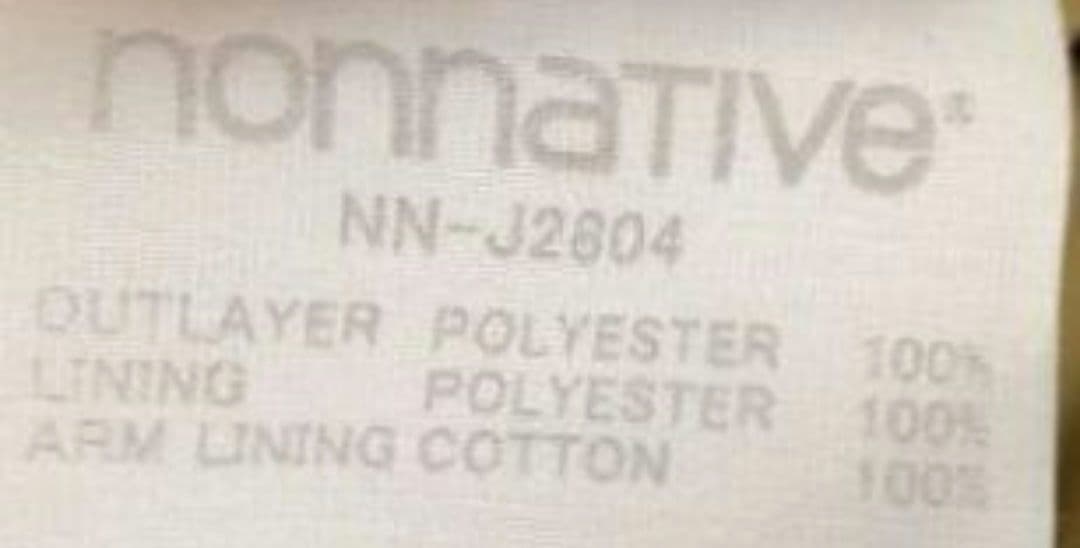 nonnative 　contractor coat