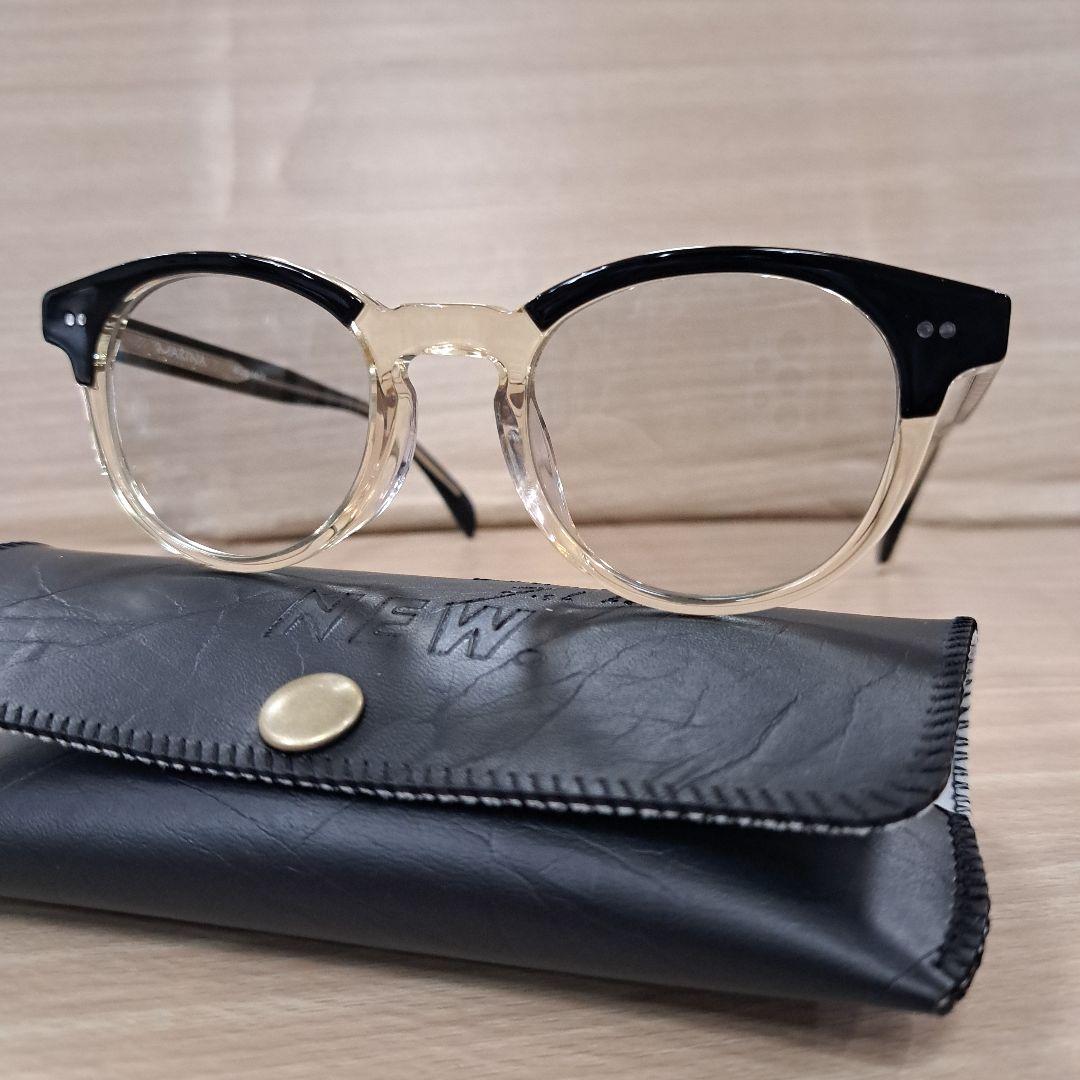 新型 NEW.サングラス MARINA ブラック/イエロー クラシックモデル