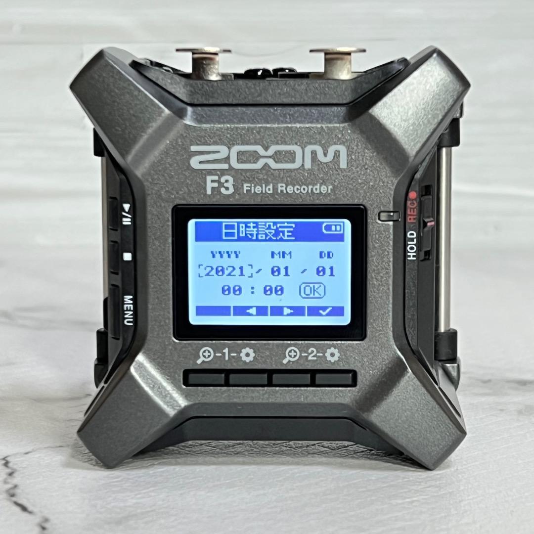 ZOOM F3 32bit float XLR×2 フィールドレコーダー 動作◎