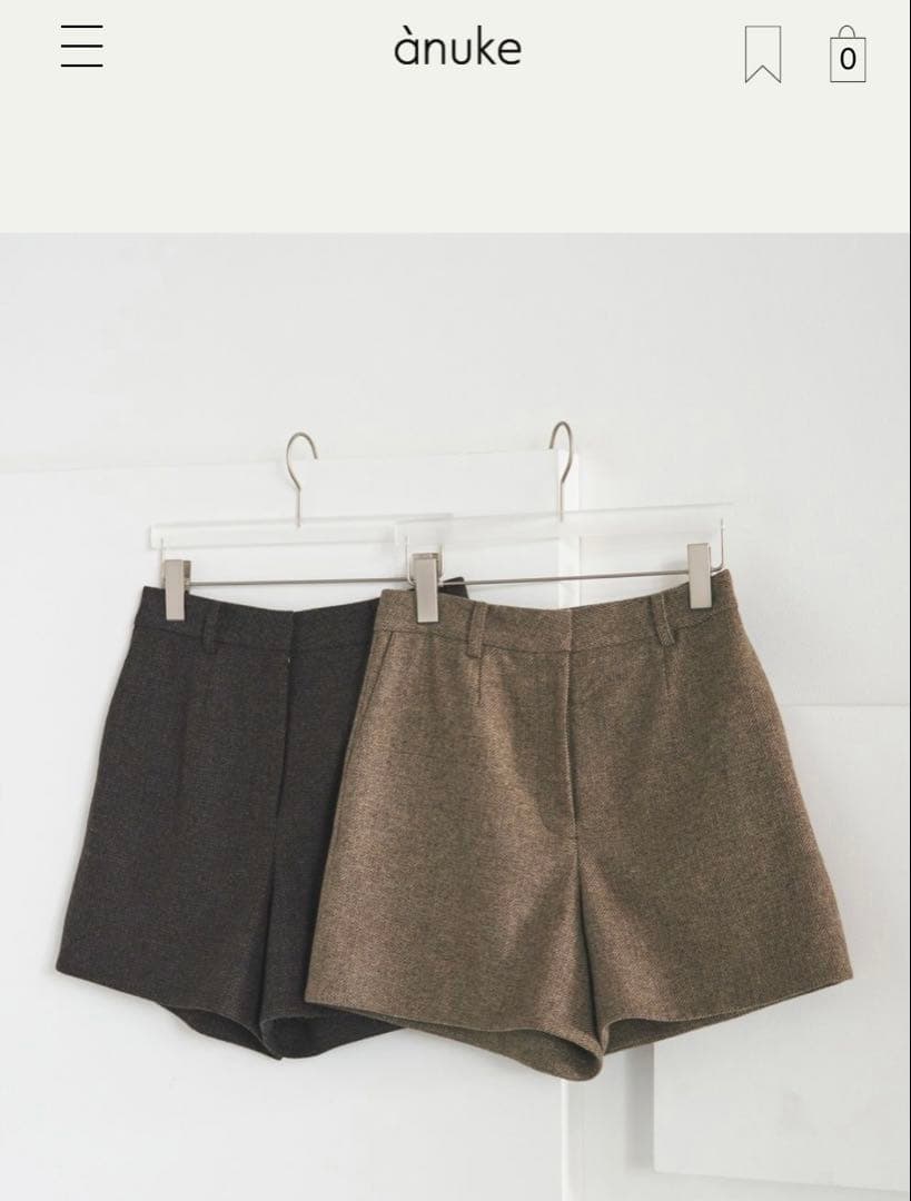 【新品未使用タグ付き】anuke Herringbone Short Pants