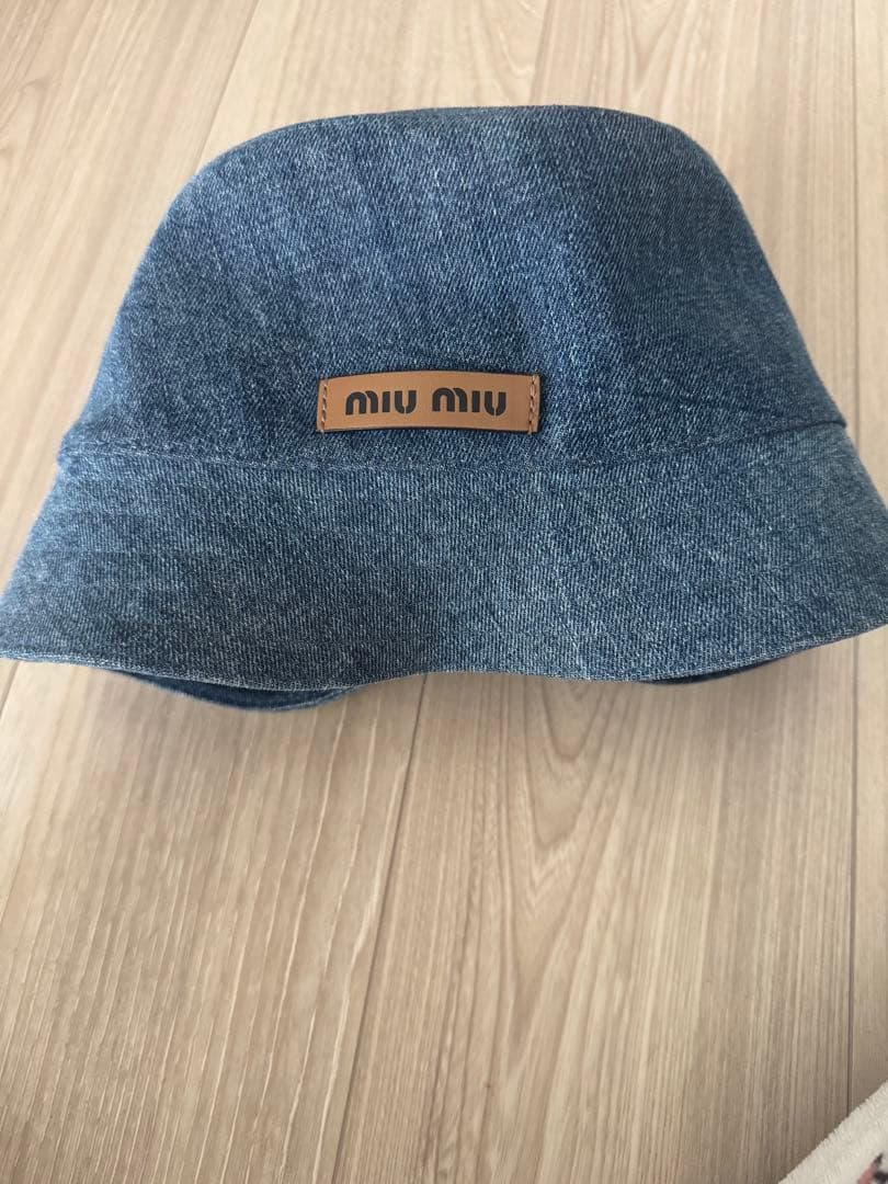 miumiu デニムバケットハット