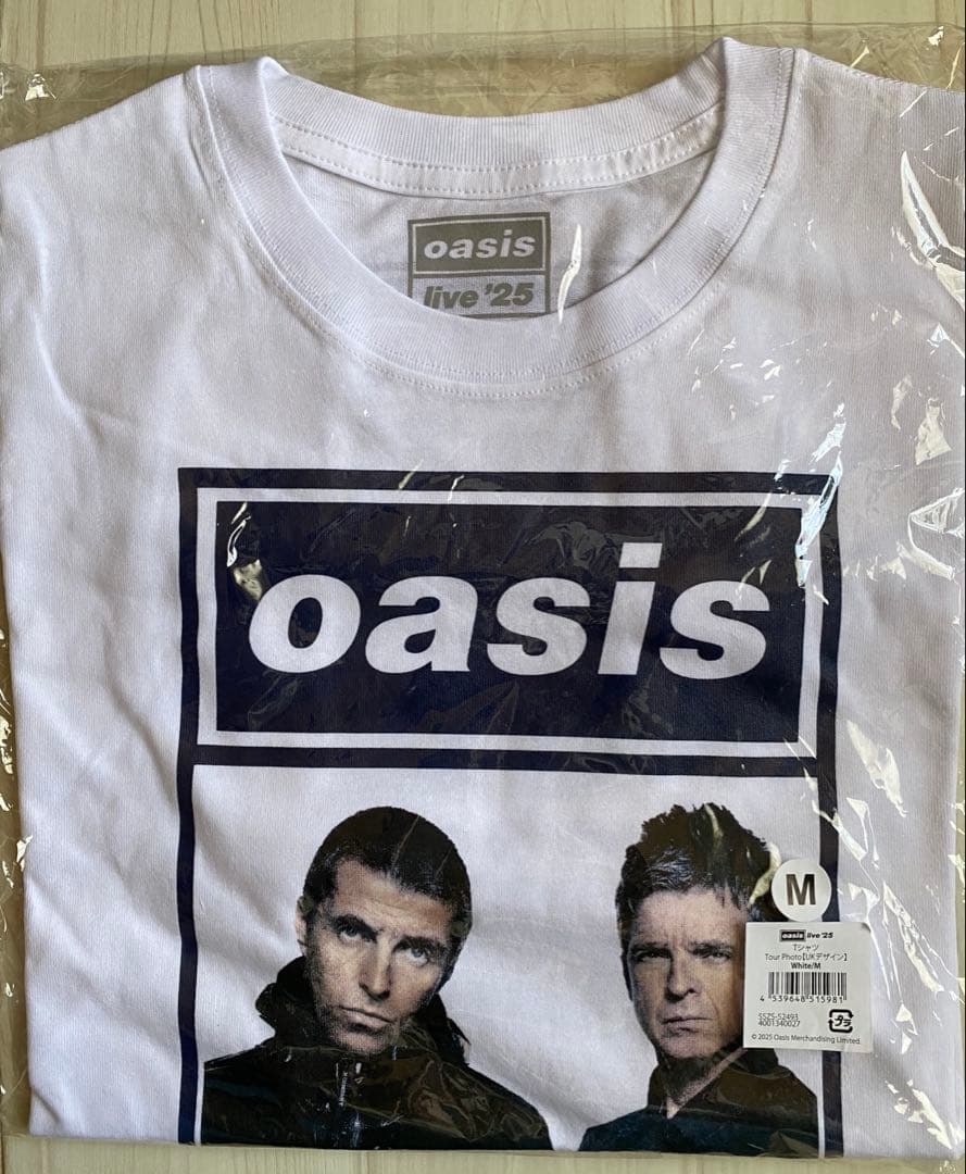 oasis オアシス　live'25 Tシャツ　サイズM