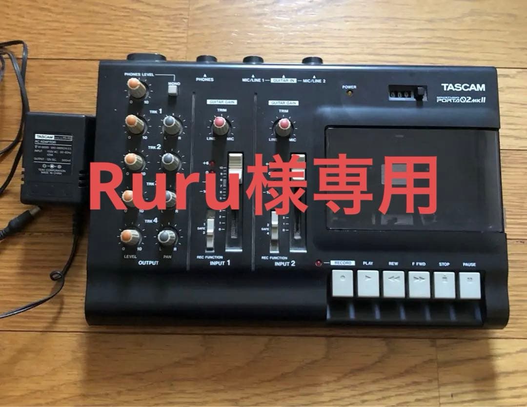 RuruTASCAM PORTA02 MK2カセットMTR純正アダプター付