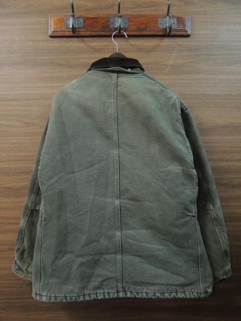 ハチノス 激フェード L カーハート トラディショナル コート モスグリーン