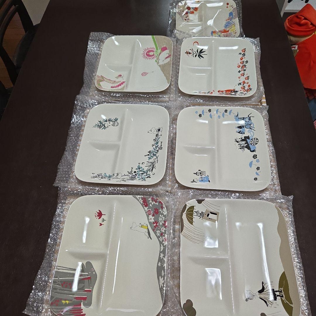 激安ムーミン　マンスリークラブ　ランチプレート　千趣会　7枚セット