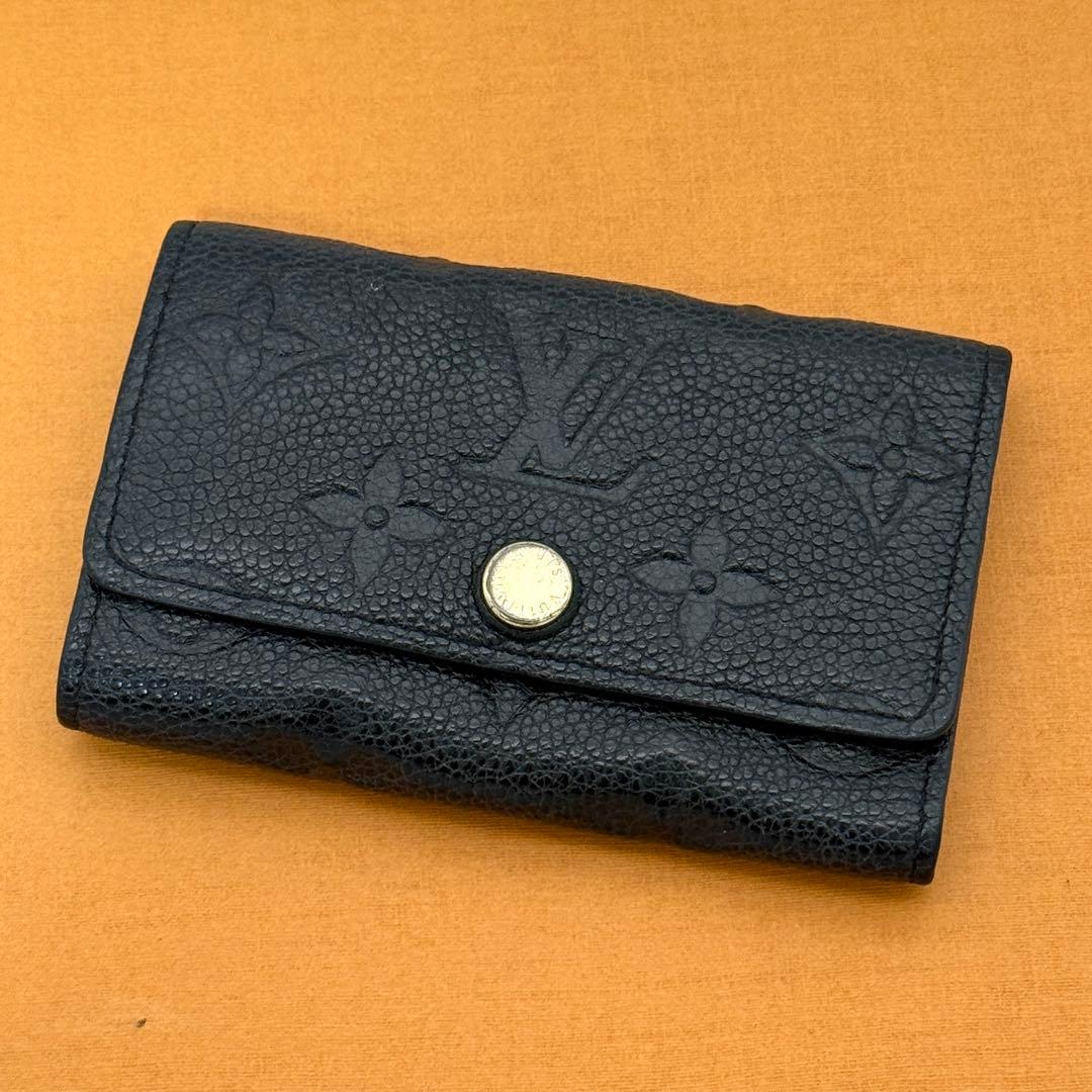 美品 ルイヴィトン モノグラム アンプラント キーケース ミュルティクレ6 黒