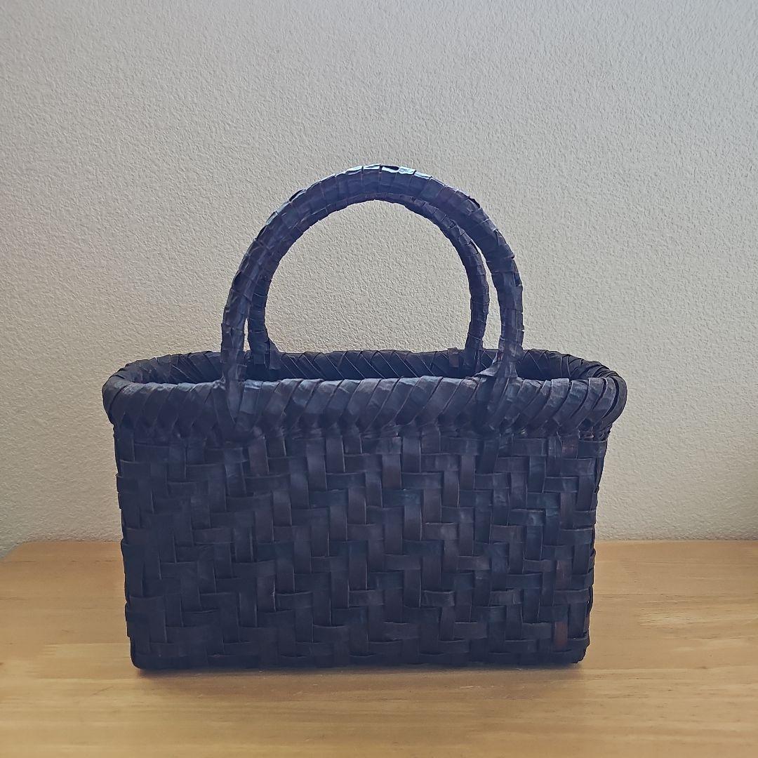 国産　胡桃　かごバッグ