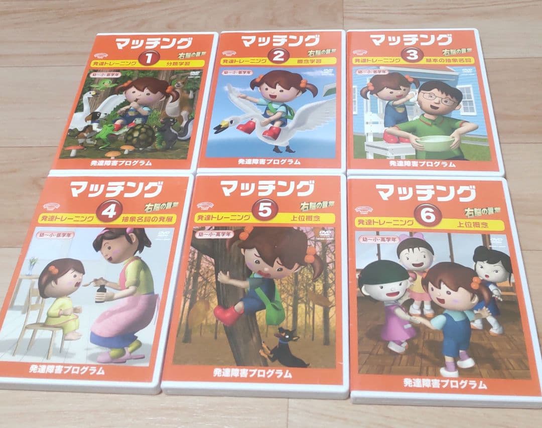 星みつる　マッチング　1〜6巻　発達トレーニング　DVD　右脳の言葉　まとめ売り