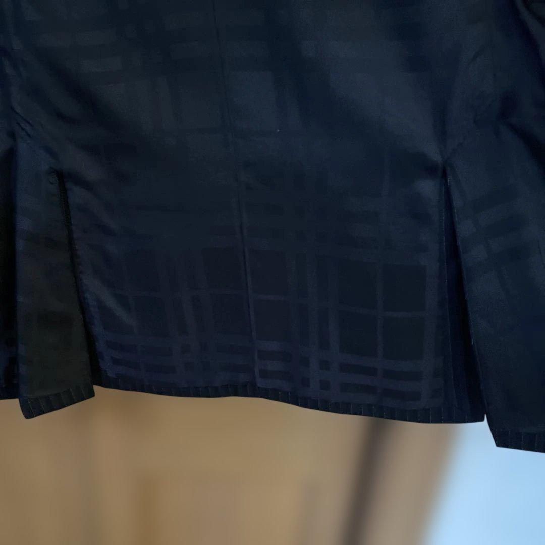 超メルカリ市‼️BURBERRY ブラックダークグレー ストライプスーツ