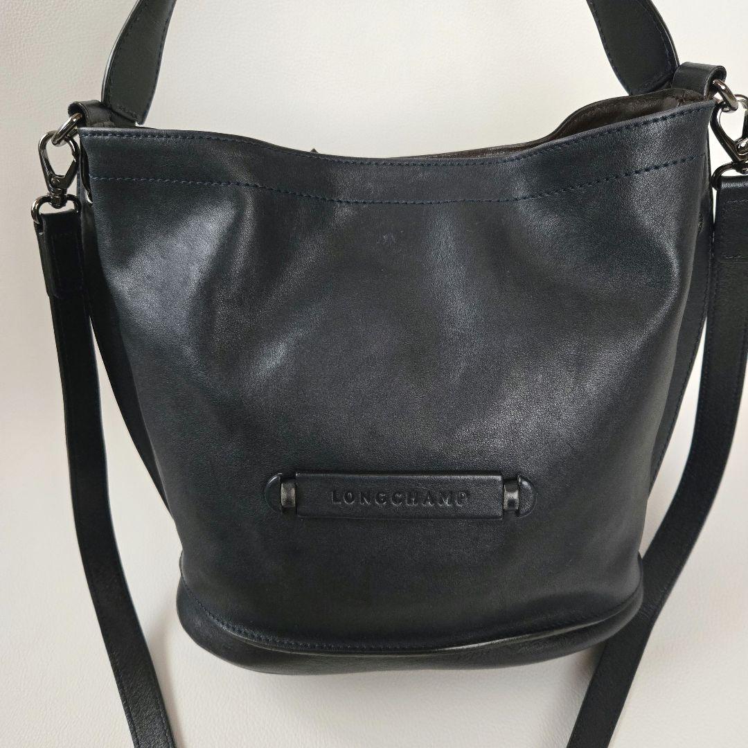 ロンシャン 本革 3D クロスボディバッグ ハンドバッグ　　2way