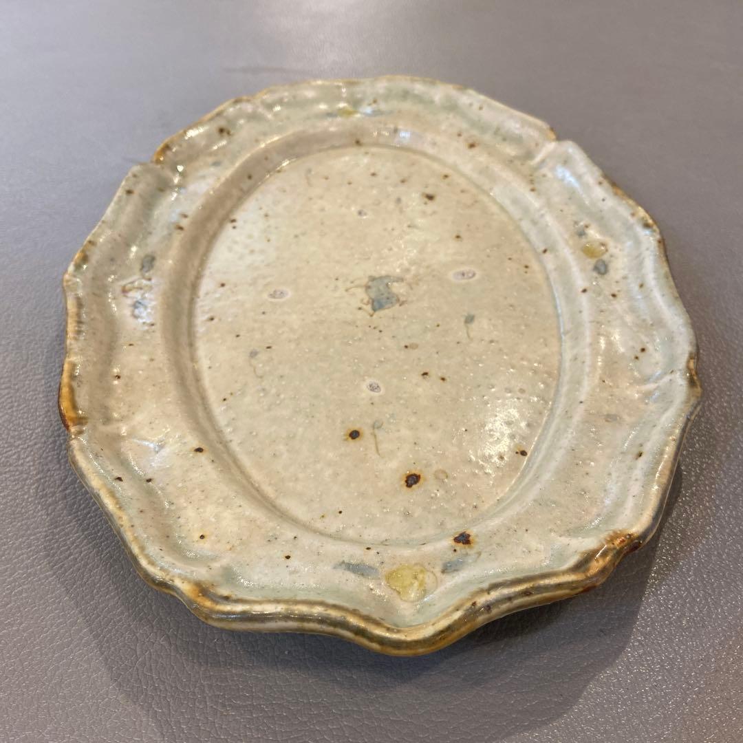 【新品未使用】コウホ窯　市野吉記　オーバル皿　安南手　楕円皿