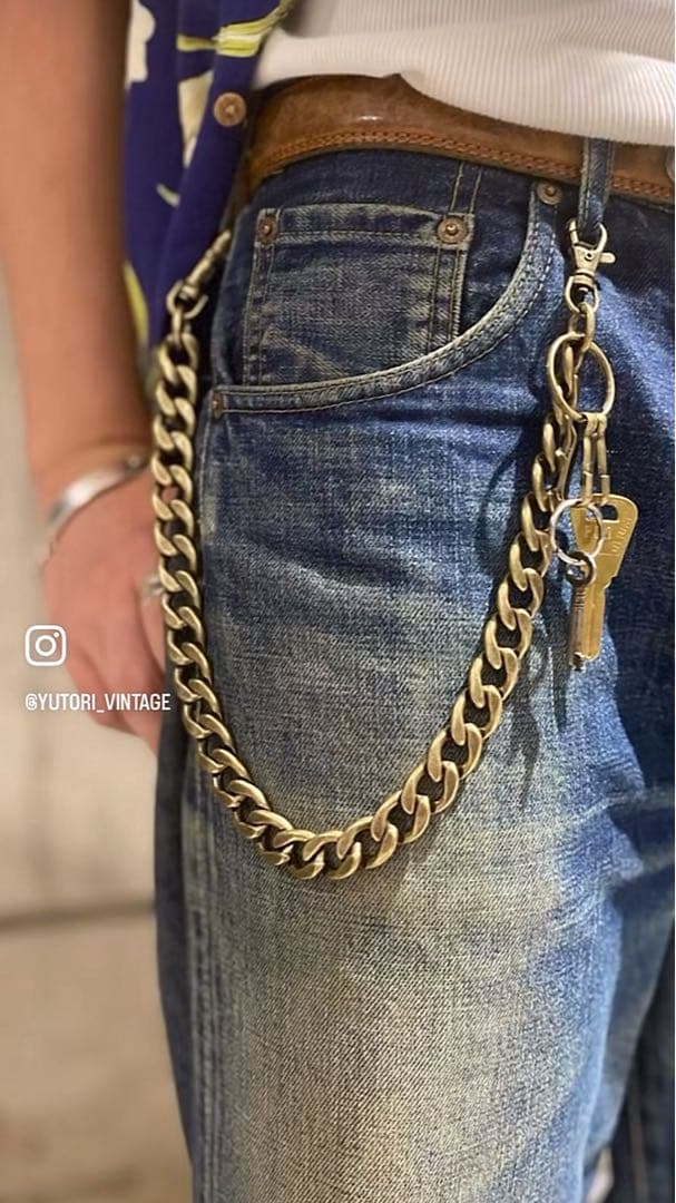 即日発送 本物 Littlewingウォレットチェーンgold 60s 復刻