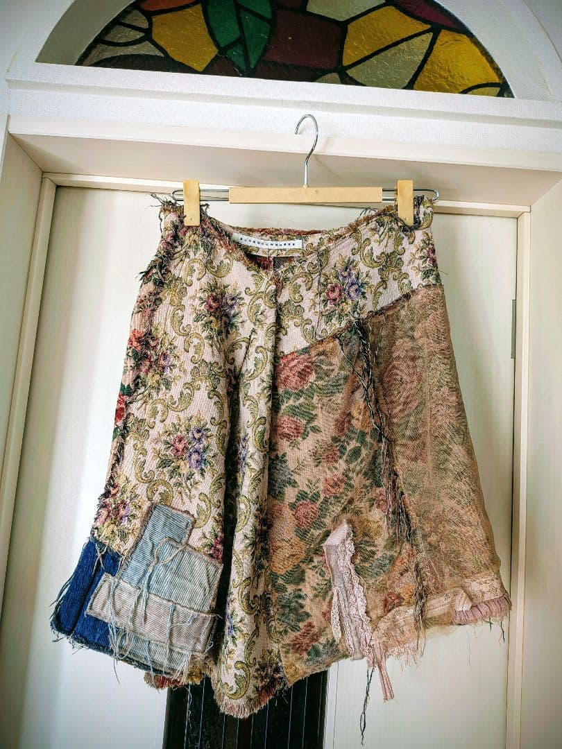 sunao kuwahara 多色ゴブラン織りデニムスカート