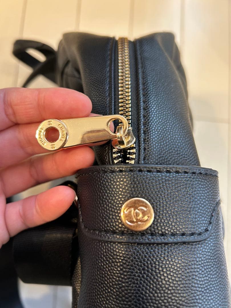 CHANEL キルティングバックパック ブラック　ノベルティー