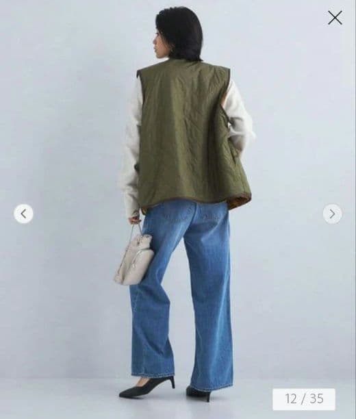 【別注】〈Barbour〉キルティング×フェイクファー リバーシブルベスト