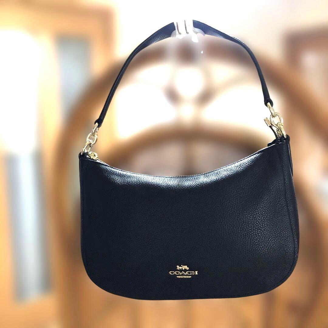 ［未使用］コーチ　チェルシー　ハーフムーン　ショルダーバッグ　2way 黒