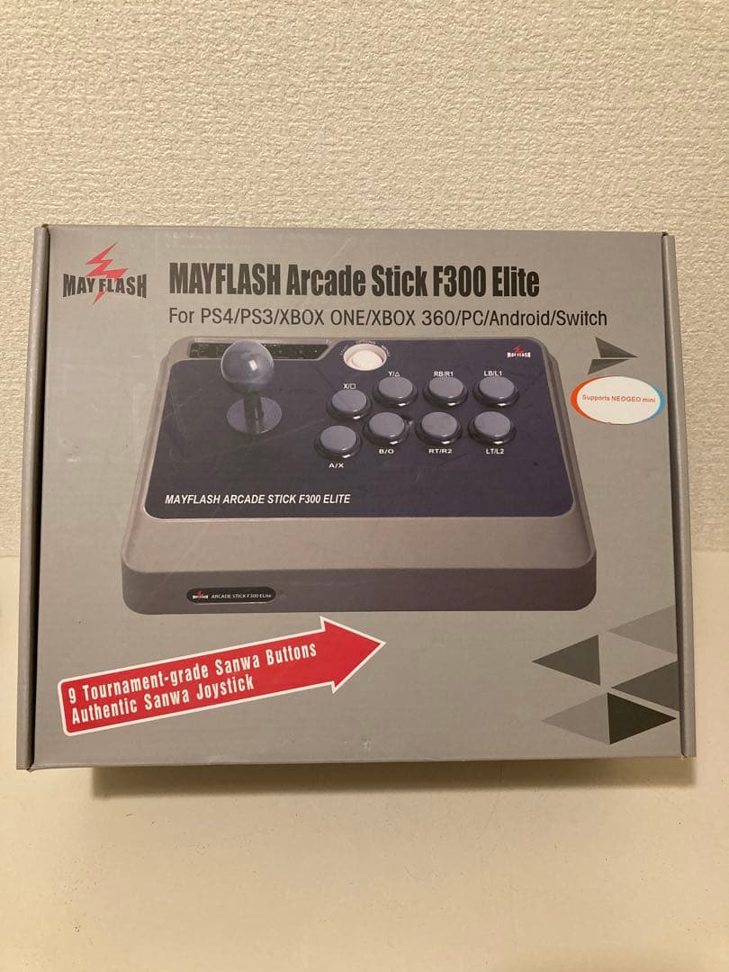 アダプタ付きMayflash アーケードスティック F300 Elite