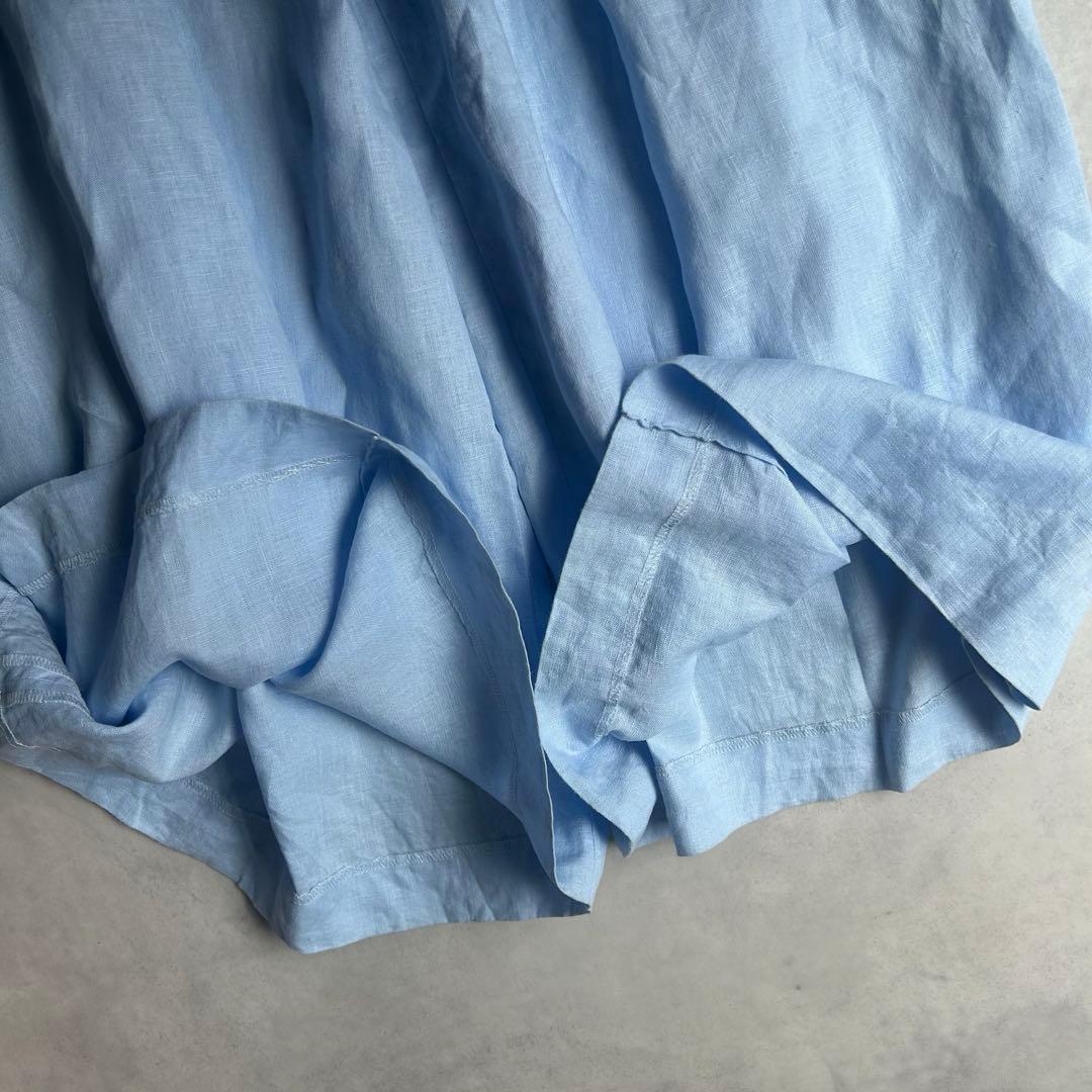 マイラン 23ss タックワイド ジャンプスーツ オールインワン リネン100%